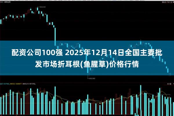 配资公司100强 2025年12月14日全国主要批发市场折耳根(鱼腥草)价格行情